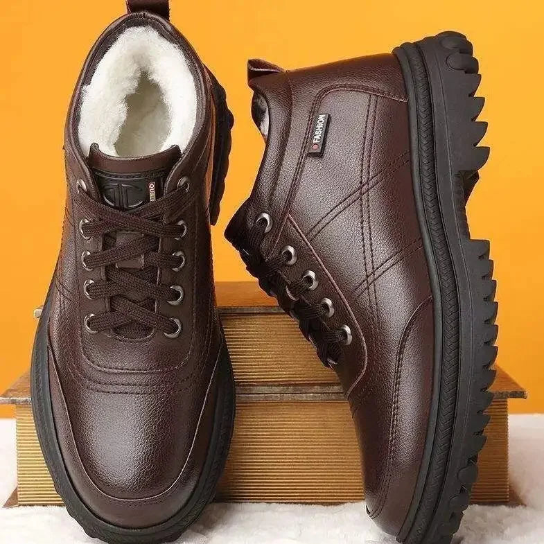 Nieuwe stijl Antislip Winter leren schoenen