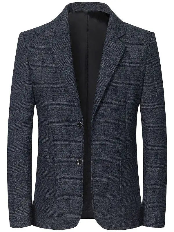 Zomer Heren Geruite Blazers Smart Casual Formele Pakken Jassen