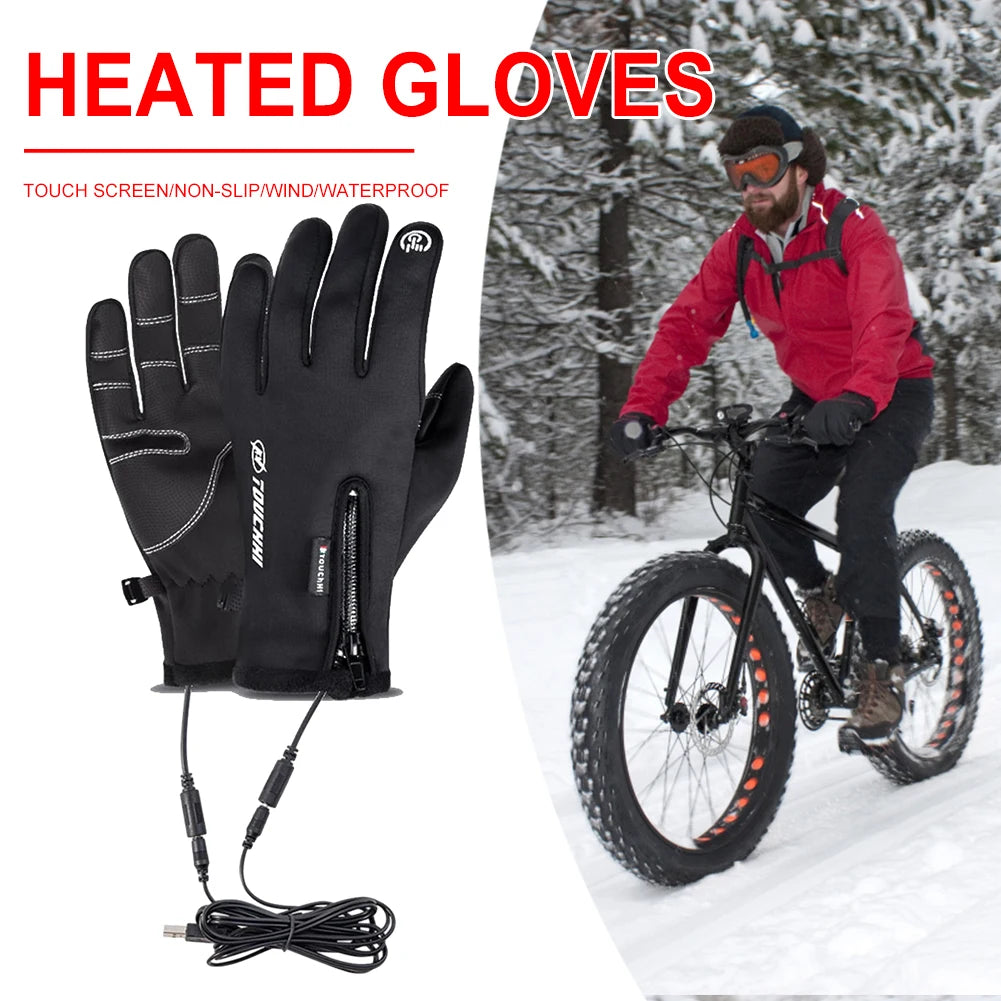 Verwarmde Handschoenen Eletric Thermische Warmtehandschoenen Winter Warm Skiën Snowboarden Jagen Vissen Waterdichte
