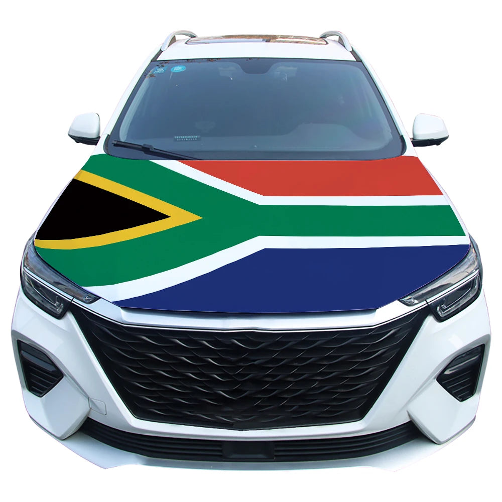 Nationale vlaggen auto motorkap afdekking Zwitserland Tunesië Syrië Italië Engeland Jordanië Zuid-Afrika Korea Tsjechische vlag decoratie