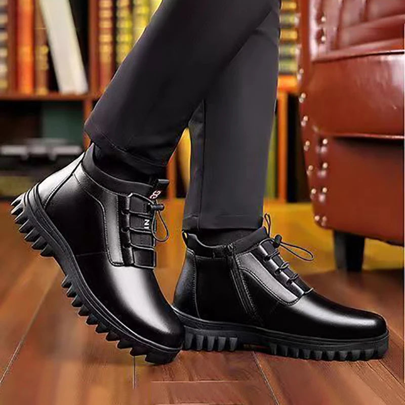 Nieuwe Heren Verdikte Katoenen Wollen Schoenen Winter Koude Bestendige Vrijetijdsschoenen