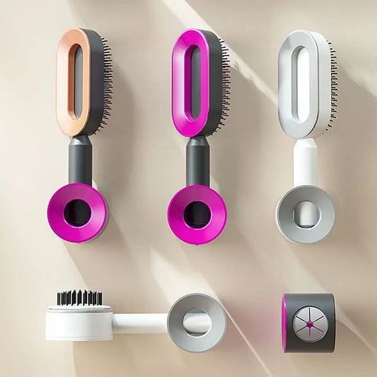 Zelfreinigende Massage Haarborstel – Klitvrij & Glanzend Haar!