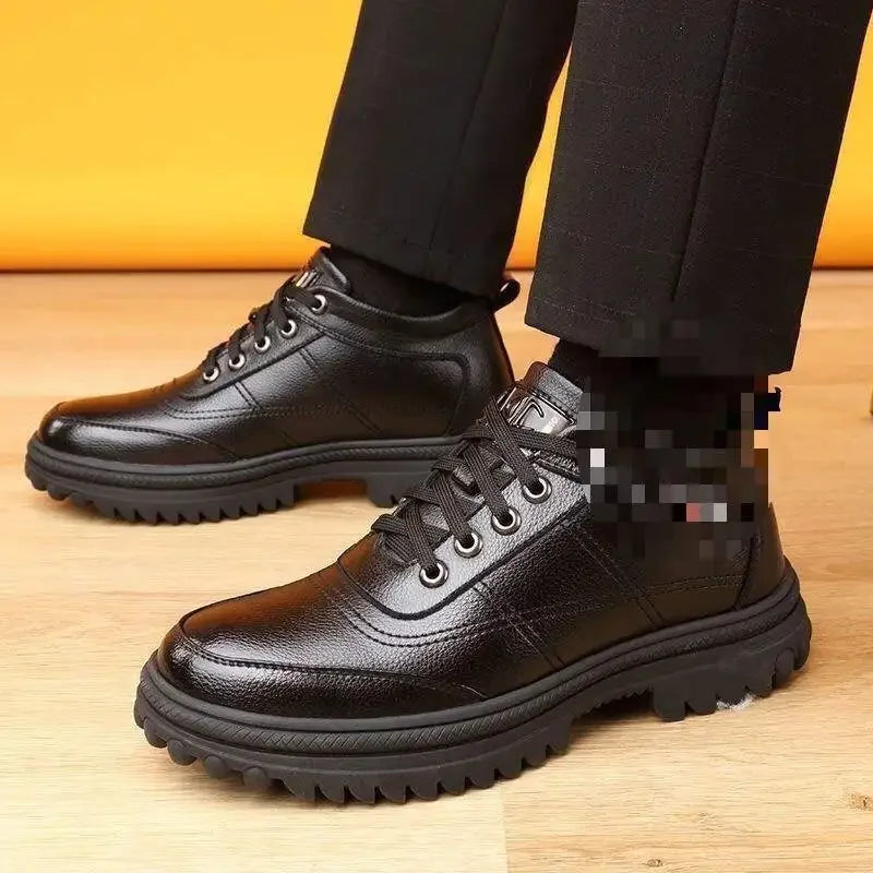 Nieuwe stijl Antislip Winter leren schoenen